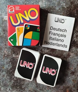 UNO Mattel 1992 alte Ausgabe Kartenspiel Rarität vollständig  - Bild 1 von 4