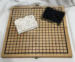 Vintage The Game Of GO Board Game Folding Wood Crisloid Plastics Providence RI - Picture 1 of 5