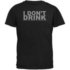 Do Not Drink Old Age Funny Black Adult T Shirt