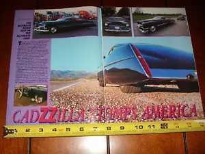 1948 CADILLAC BOYD CODDINGTON ZZ TOP CADZZILLA ARTICOLO ORIGINALE 1990 - Foto 1 di 3