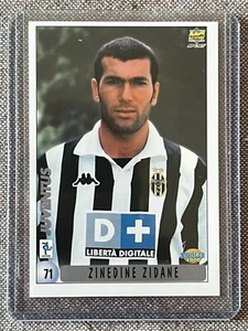 MUNDI CROMO CARDS CALCIATORI 2000 ZINEDINE ZIDANE # 71 TOPLOADER NO PANINI - Imagen 1 de 3