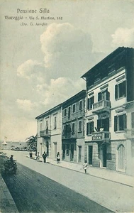 PENSIONE SILLA, VIAREGGIO, ITALY, VINTAGE POSTCARD - Picture 1 of 2