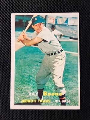 1957 Ray Boone #102 Topps EX-MINT - Image 1 of 4