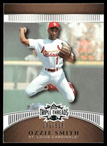 2010 Topps Triple Threads Ozzie Smith SP #273/525 St. Louis Cardinals HOF - Picture 1 of 2