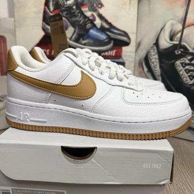 Womens Nike AIR FORCE 1 LOW '07 'NEXT NATURE WHITE FLAX' DC9486-103 Sizes 7-9.5W - Image 1 of 4
