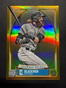 2021 Topps Gypsy Queen Chrome Gold Refractor #056 Charlie Blackmon 21/50 - Bild 1 von 2