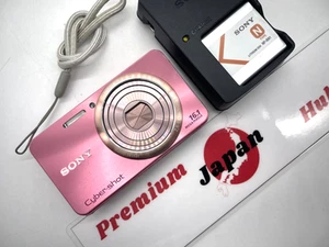 Sony Cyber-shot DSC-W570 Pink Digital Camera From Japan Works Fine Has Scratches - Picture 1 of 16