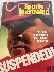 Sports Illustrated Pete Rose Suspended! May 9 1988 Cincinnati Reds🔥 - Picture 1 of 7