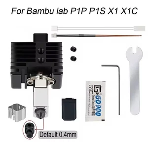 Upgrade Hotend Kit 0.4mm Nozzle For Bambu lab P1P/P1S X1 X1C 3D Printer Extruder - Bild 1 von 19