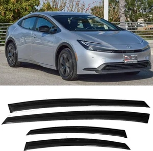 Nuevo visera de ventana protectores de lluvia Compat/Toyota Prius Prius Prime 2023-24 envío rápido - Imagen 1 de 5