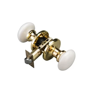 Perillas de puerta blancas NCL, manijas de puerta de latón pulido sin llave, palancas de puerta de porcelana - Imagen 1 de 6