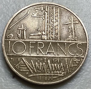 1977 Frankreich Münze 10 Francs KM# 940 French Europe - Bild 1 von 2