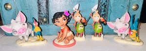 Disney Moana Set 5 Figuren PVC Spielzeug Kuchen - Bild 1 von 5