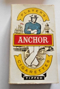 PAQUETE DE 10 CIGARRILLOS ANCLA JUGADORES DE COLECCIÓN HECHOS EN REINO UNIDO RARO VACÍO - Imagen 1 de 2