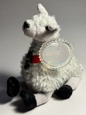 Coca Cola Laffs Llama Bolivia 1999 Int. Collection W/ Tags Novelty Plush 6” Toy - Image 1 of 2