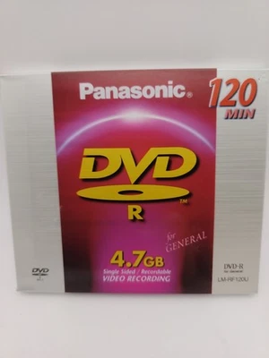 Disco grabable Panasonic DVD-R 120 min 4,7 GB de una cara LM-RF120U Japón nuevo Foto 1 de 2