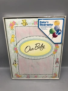Vintage 1986 Sanitoy Our Baby's Record Baby Andenken Schallplatte Fotobuch Neu im Karton NEU - Bild 1 von 12