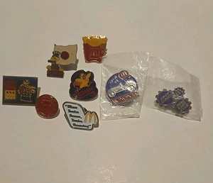 Lot 8 Vintage McDonalds Pins Enamal Crew Employee Lapel RARE Shanghai NEW VTG - Picture 1 of 16