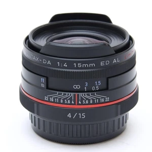 Pentax HD DA 15mm F/4 ED AL Limited Black (APS-C / K mount) #167 -Near Mint- - Picture 1 of 12