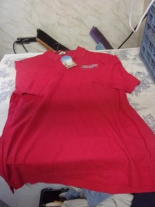 Promo Sprecher Brewery Milwaukee Red Embroidered Polo Shirt Adult Size XL NWT - Picture 1 of 5