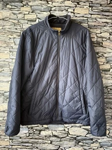 PG FIELD Navy Padded Jacket size Medium Men's Quilted Full Zip Outdoors Country - Picture 1 of 9