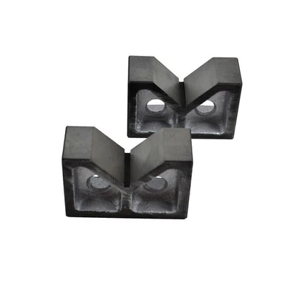 Premium 4" Cast Iron V Block Set for Precision Milling - Image 1 of 4