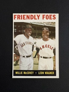 Willie McCovey / Wagner FRIENDLY FOES 1964 Topps carta da baseball vintage #41 - Foto 1 di 2