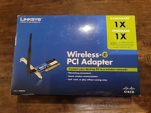 LINKSYS WIRELESS-G PCI ADAPTER WMP54G 2.4GHz 54Mbps - Photo 1/11