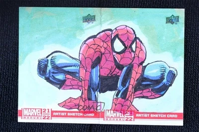 2021-22 Upper Deck Marvel Annual 2-Piece Puzzle Joe Rubinstein Auto Sketch 18x6 - Image 1 of 3