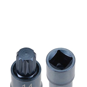 1/2" Drive x M14 Triple Square Spline Bit Socket CR-V Sockets for Hand Use Only - Picture 1 of 3