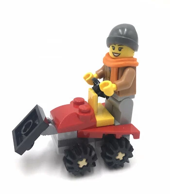 LEGO Snowmobile Driver minifigura 60235 vacaciones minifigura Foto 1 de 4