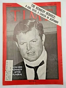 Time Magazine August 1 1969 Edward Kennedy After Funeral Debacle Apollo 11 - Picture 1 of 5