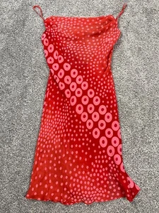 Victorias Secret Slip Dress Womens XS Silk Mini Sheer Nightie Negligee Red Sexy - Picture 1 of 8