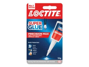 9 x LOCTITE Super Glue 10g Bottle Precision Max Extra Long Nozzle - Picture 1 of 3