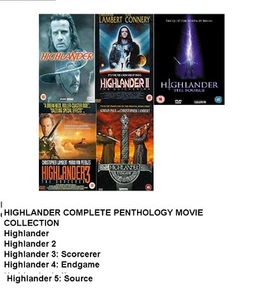 HIGHLANDER PENTHOLOGY COMPLETE MOVIE 1-5 DVD PART 1 2 3 4 5 MOVIE FILM New UK R2 - Imagen 1 de 2