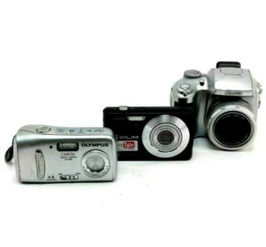 Cameras Olympus Casio Exilim YouTube And FinePix FujiFilm For Parts Only Lot - Picture 1 of 10