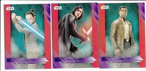 Star Wars The Last Jedi 2017 tarjeta base púrpura paralelo lote (59 diferentes) Rey - Imagen 1 de 1