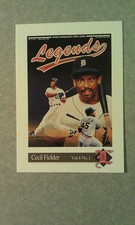 Cecil Fielder Detroit Tigers 1992 Legends White Border #C18 Oddball