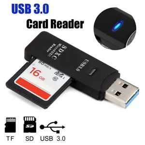 USB3.0 SD Card Reader for PC Micro SD Card to USB Adapter for Camera Memory C - Picture 1 of 9