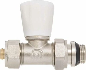 Válvulas de radiador de entrada manual recta 1/2" 16 mm PEX - Imagen 1 de 3