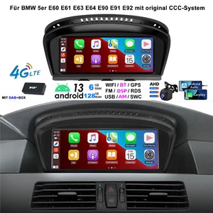 8-Kern Android 13 DAB+ Autoradio Für BMW 5er E60 E61 CCC 6+128G CarPlay GPS Nav - Bild 1 von 18
