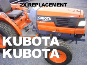 2PC Kubota Tractor Replacement Vinyl Decal Sticker Mower UTV RTV Loader AnyColor - Picture 1 of 2