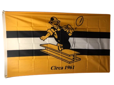 Pittsburgh Steelers 3x5 Flag Man Cave Banner Old School Throw Back Circa 1961 - Image 1 of 4