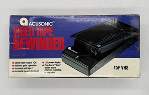 Rebobinadora de cinta de video Acusonic vintage para cintas VHS NUEVO automático - Imagen 1 de 5