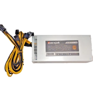 2000W Mining Power Supply PSU ABSKY Mining Rig PSU ATX PC Power Supply for 8 GPU - Picture 1 of 6