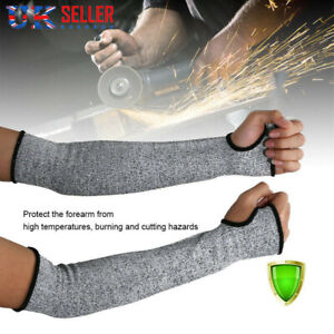 1 Pair Arm Sleeve Gloves Guard Cut Proof Anti Cut-Resistant Safety Protective UK