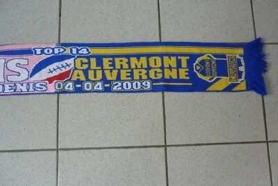 ECHARPE DE RUGBY / PARIS - CLERMONT AUVERGNE  2009 - Photo 1/4
