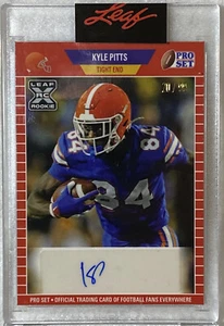 2021 Leaf Pro Set Kyle Pitts Rookie Auto Autograph Falcons 20/99 - Bild 1 von 2