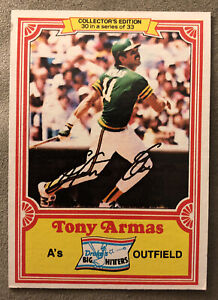 1981 Topps Drake’s Tony Armas Baseball Card #30 Athletics Mid-Grade