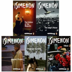 Georges Simenon inspector maigret series 5 :21 to 25 Books Collection Set PB NEW - Picture 1 of 6